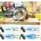 Ventilator de camping cu baterie de 10400Mah solar pentru exterior cu lumina led cu 4 viteze