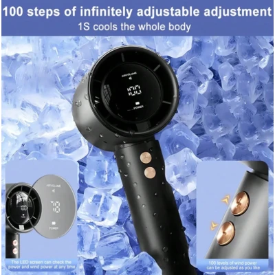 UB Ventilator de mana portabil cu display de mare viteza incarcare USB