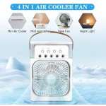 Ventilator portabil 3 1n 1 racorire umidificare si iluminare in 7 culori