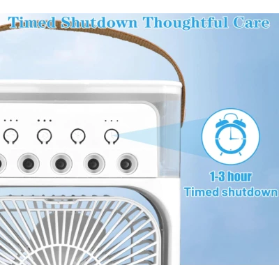 UB Ventilator portabil 3 1n 1 racorire umidificare si iluminare in 7 culori