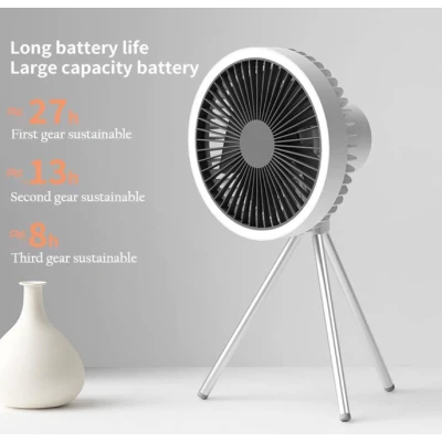 Ventilator portabil cu trepied multifunctional 10000mAh temporizare