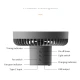 Ventilator portabil cu trepied multifunctional 10000mAh temporizare