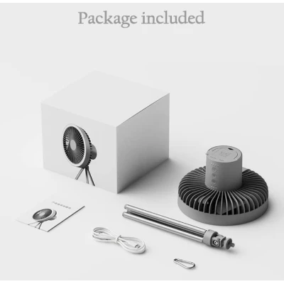 Ventilator portabil cu trepied multifunctional 10000mAh temporizare