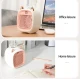 Ventilator portabil de birou cu incarcare USB si umidificare urechi pisica