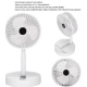 Ventilator portabil de masa cu incarcare prin USB cu 3 Trepte de viteza Alb