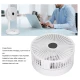 Ventilator portabil de masa cu incarcare prin USB cu 3 Trepte de viteza Alb
