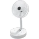 Ventilator portabil de masa cu incarcare prin USB cu 3 Trepte de viteza Alb