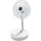 Ventilator portabil de masa cu incarcare prin USB cu 3 Trepte de viteza Alb