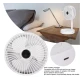 Ventilator portabil de masa cu incarcare prin USB cu 3 Trepte de viteza Alb