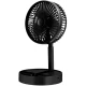 Ventilator portabil de masa cu incarcare prin USB cu 3 Trepte de viteza Alb