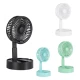 Ventilator portabil de masa cu incarcare prin USB cu 3 Trepte de viteza Alb