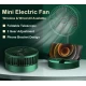Ventilator portabil de masa cu incarcare prin USB cu 3 Trepte de viteza Verde