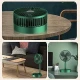 Ventilator portabil de masa cu incarcare prin USB cu 3 Trepte de viteza Verde