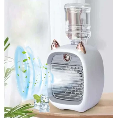 Ventilator portabil reincarcabil cu pulverizator de apa Andowl Q HF2