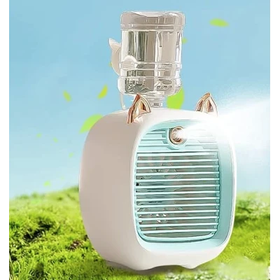 Ventilator portabil reincarcabil cu pulverizator de apa Andowl Q HF2