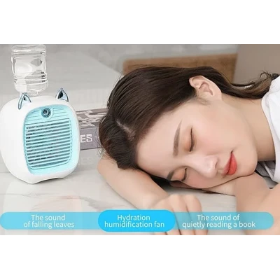 Ventilator portabil reincarcabil cu pulverizator de apa Andowl Q HF2