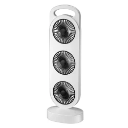 Ventilator puternic de birou reincarcabil cu design Triplu acumulator reincarcabil