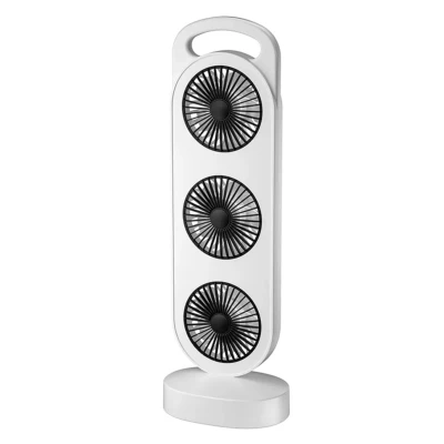 Ventilator puternic de birou reincarcabil cu design Triplu acumulator reincarcabil