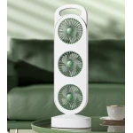 Ventilator puternic de birou reincarcabil cu design Triplu acumulator reincarcabil