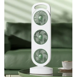 Ventilator puternic de birou reincarcabil cu design Triplu acumulator reincarcabil