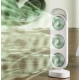 Ventilator puternic de birou reincarcabil cu design Triplu acumulator reincarcabil