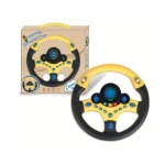 Volan interactiv cu lumini si sunete Learning Simulate Driver galben