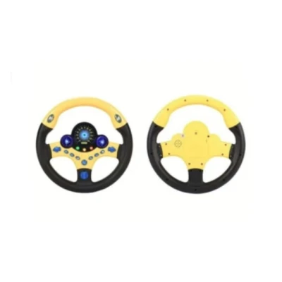 Volan interactiv cu lumini si sunete Learning Simulate Driver galben
