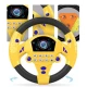 Volan interactiv cu lumini si sunete Learning Simulate Driver galben
