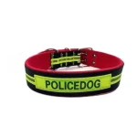 UB Zgarda (curea) pentru caini 70 cm fluorescenta POLICE DOG