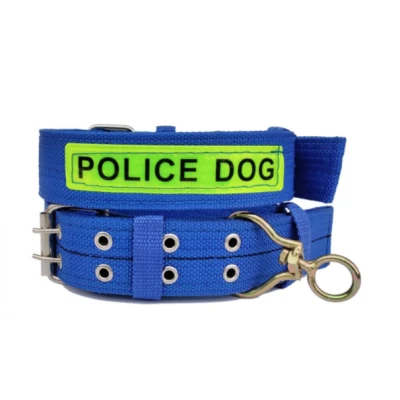 UB Zgarda (curea) pentru caini 70 cm fluorescenta POLICE DOG
