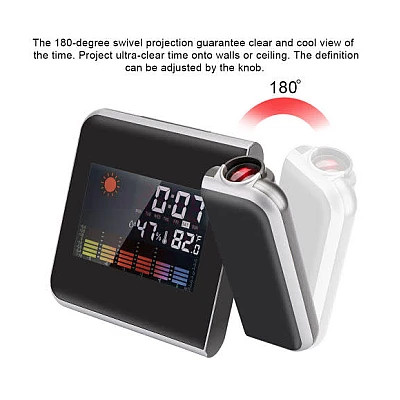 Ceas Meteo 8190 cu calendar si higrometru ce proiecteaza ora pe tavan Ceas Meteo 8190 cu calendar si higrometru ce proiecteaza ora pe tavan
