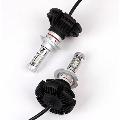 Set de 2 Lampi LED auto X3 H7 Premium putere 50W 6000LM temperatura 8000K Set de 2 Lampi LED auto X3 H7 Premium putere 50W 6000LM temperatura 8000K