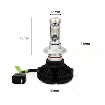 Set de 2 Lampi LED auto X3 H7 Premium putere 50W 6000LM temperatura 8000K Set de 2 Lampi LED auto X3 H7 Premium putere 50W 6000LM temperatura 8000K