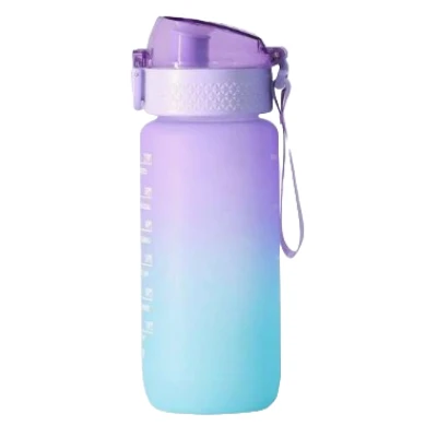 Sticla de apa potabila fitness Colorata 20Oz cu Marcator de timp Sticla de apa potabila fitness Colorata 20Oz cu Marcator de timp