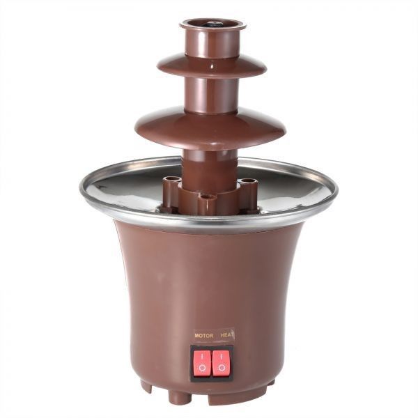 Mini fantana de ciocolata cu 3 nivele Fondue bucatarie imagine noua 2022
