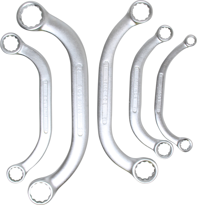 Set 5 chei inelare tip U  8x10-21x22 mm
