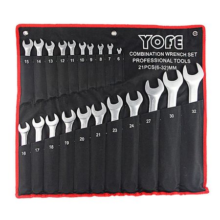 Set Husa 21 Chei Yofe Profesionale 6-32 mm: Organizare Perfectă pentru Mecanici și DIY
