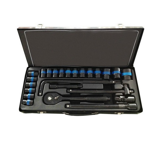 Trusa Profesională Chei Tubulare de Impact MLG-6204 (24 piese) – Soluția Ideală pentru Mecanici și DIY
