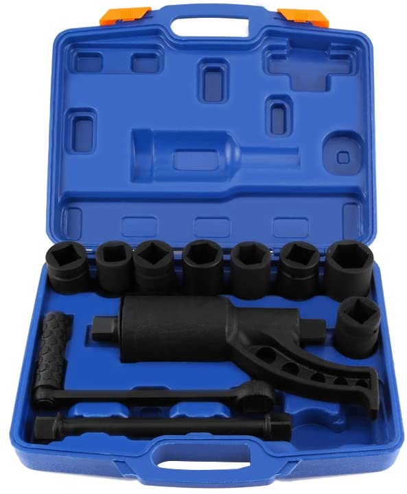 Cheie de Roti Camion cu Reductor 4800 Nm – Trusa Completa cu 7 Tubulare | Profesional