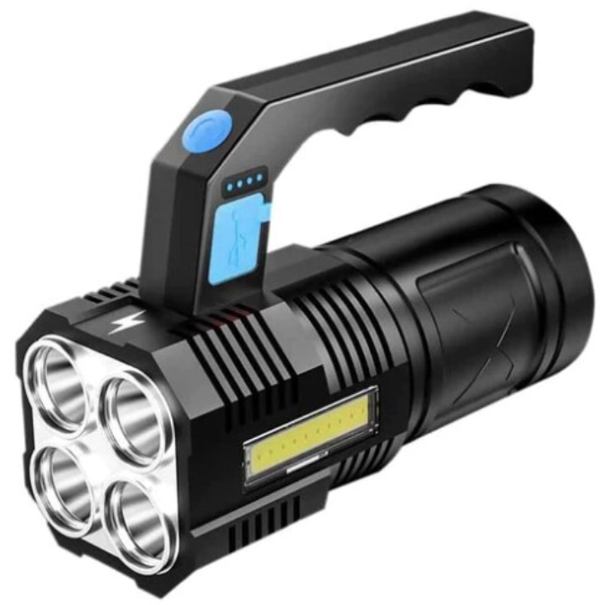 Lanterna de mana F-907 cu 4 LED si COB lateral -