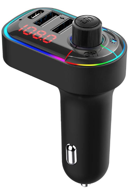 Modulator FM C12 Bluetooth Rgb 3.1A+Type C