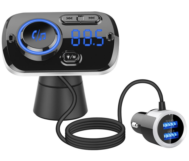 Modulator auto FM BC49BQ Bluetooth 5.0 Fast Charge 3.0 Handsfree Car Kit