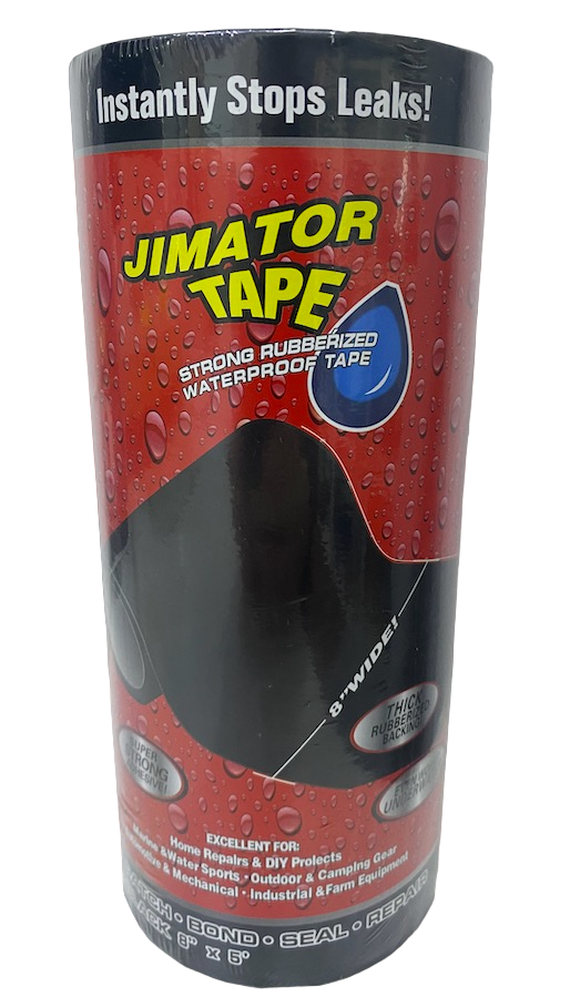 Banda Super Adeziva Reparatoare JIMATOR TAPE lata 8" x 5' Neagra