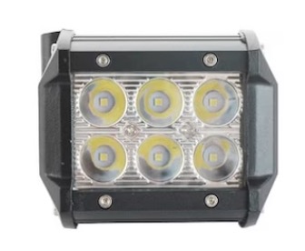 Proiector LED Auto Off Road 6 LED-uri 18W Dreptunghiular