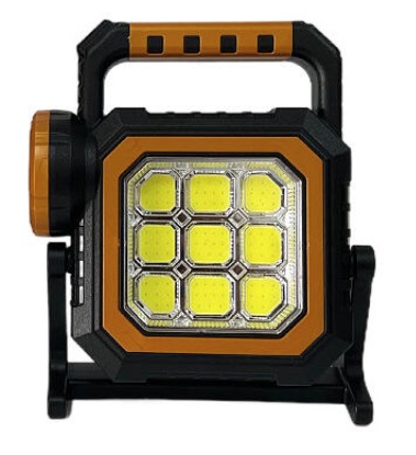 Lampa portabila solara 8030-B cu 1LED + 83 COB si Baza