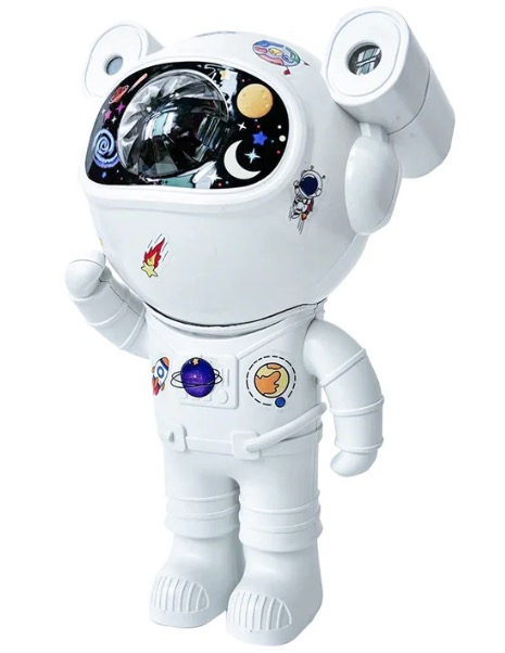 Proiector LED de Stele in forma de astronaut cu Stickere