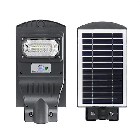 Lampa solara stradala LED 50W cu panou fotovoltaic cu o caseta