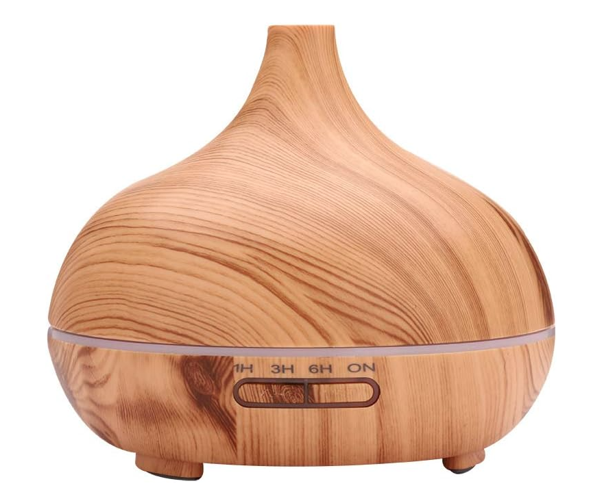 Umidificator de Aer 300ml LED model NATURAL WOOD Difuzor