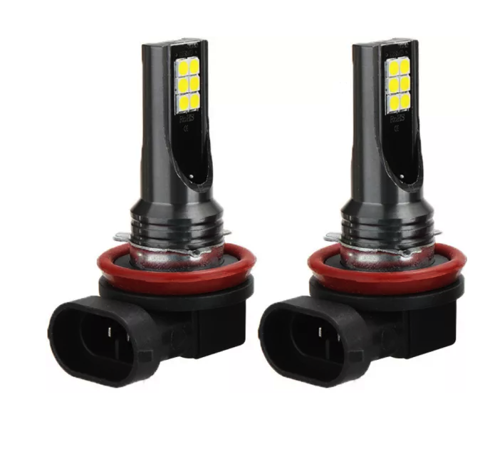 Set 2 Becuri auto LED H11/H8 12LED putere 60W temperatura 6000K