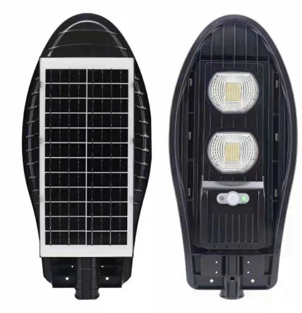 Lampă Solară Stradală 100W 2 Corpuri: Iluminat Eco & Elegant pentru Casă și Grădină